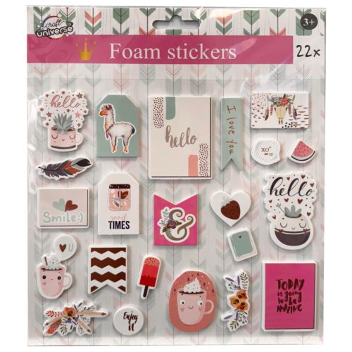 Colorat Hello set de autocolante burete de 22