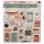 Colorat Party Time set de autocolante din burete de 22