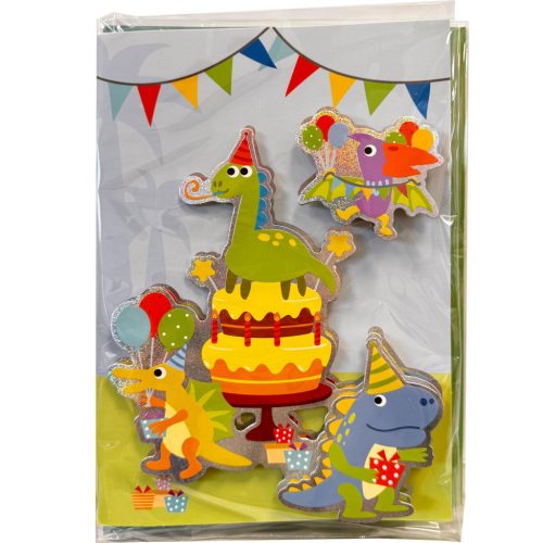 Dinozaur Party Cartă de felicitare 3D