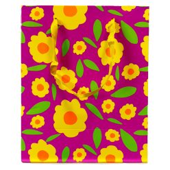Colorat Neon Pungă cadou florală, pungi cadou 18x10x23 cm