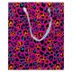 Colorat Neon Pungă cadou cu model 18x10x23 cm