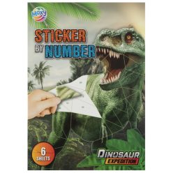 Dinozaur Expedition set de autocolante puzzle