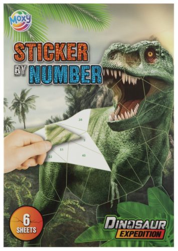 Dinozaur Expedition set de autocolante puzzle