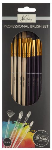 Colorat Nassau  Set profesional de pensule 10 buc