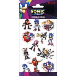 Sonic Ariciul Prime set tatuaje 12 buc