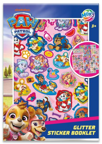 Patrula Cățelușilor Puppy Love carte de autocolante cu sclipici