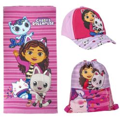   Gabby's Dollhouse Pink set prosop, geantă de sport, șapcă de baseball