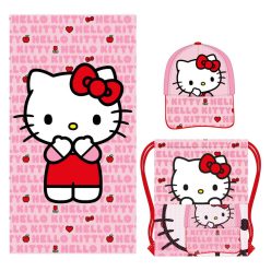   Hello Kitty set prosop, geantă de sport, șapcă de baseball
