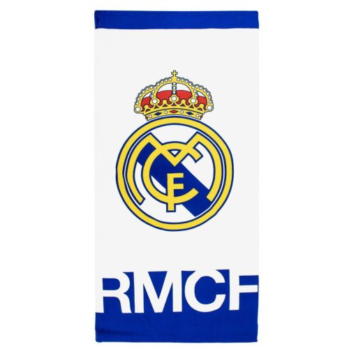 Real Madrid White prosop de plajă 70x140cm (Uscare rapidă)