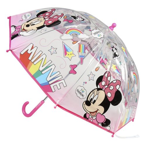 Disney Minnie Paint umbrelă transparentă pentru copii Ø71 cm