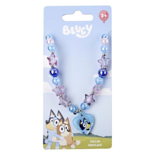 Bluey Heart colier cu mărgele