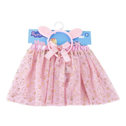 Purcelușa Peppa Gold set fustă și bentiță pentru copii 3 - 8 ani / 98 - 128 cm