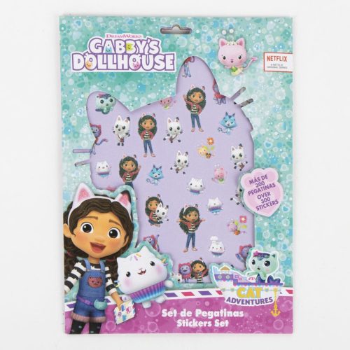 Gabby's Dollhouse Adventures set de autocolante 300 bucăți