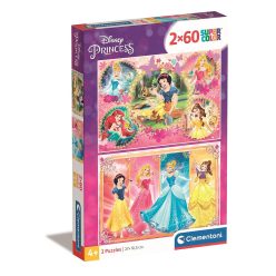 Prințesele Disney Doers Puzzle de 2x60 de piese Clementoni