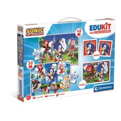   Sonic Ariciul Characters Colecție de jocuri 4 în 1 Clementoni