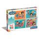 Liga Dreptății Mini-mates Puzzle 4-în-1 DC Super Hero Clementoni