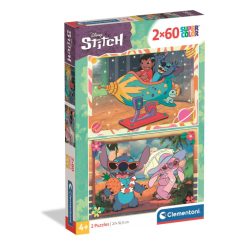   Disney Lilo și Stitch Galactic Vacation Puzzle Clementoni de 2x60 piese