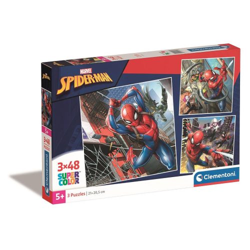 Omul Păianjen Doctor Octopus 3x48 buc puzzle Clementoni