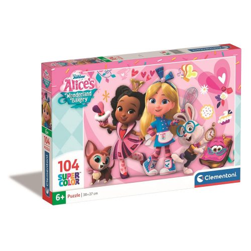 Alice în Cofetăria Minunilor Baking Puzzle Disney 104 de piese Clementoni
