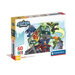   Liga Dreptății Teamwork Puzzle DC Super Hero de 60 de piese Clementoni