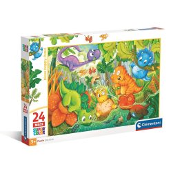 Dinozaur Happy Oasis Puzzle maxi cu 24 de piese Clementoni