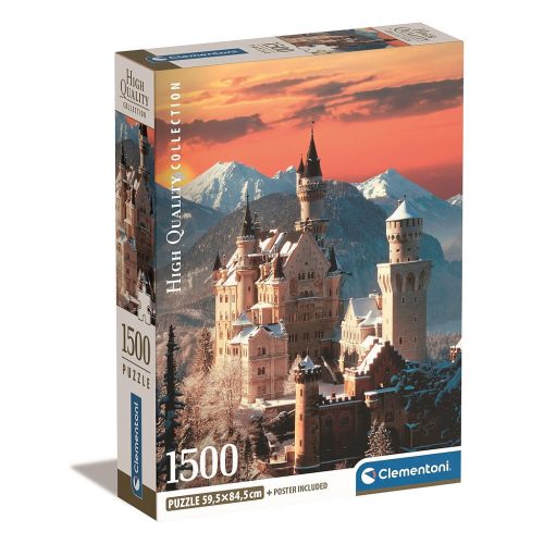 Orașe Neuschwantein Germania puzzle de 1500 de piese Compact Clementoni
