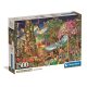 Colorat Woodland Grădină Fantastică puzzle de 1500 de piese Compact Clementoni