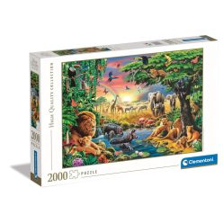   Animale African Gathering Puzzle Safari 2000 de piese Clementoni