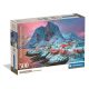 Orașe Hamnøy Norvegia puzzle compact de 500 de piese Clementoni