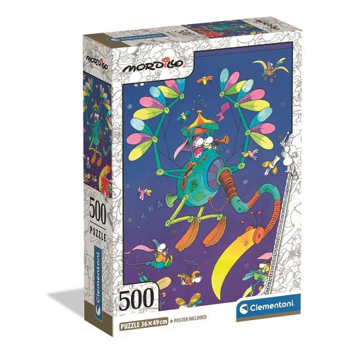 Colorat Mordillo Puzzle compact Clementoni 500 piese