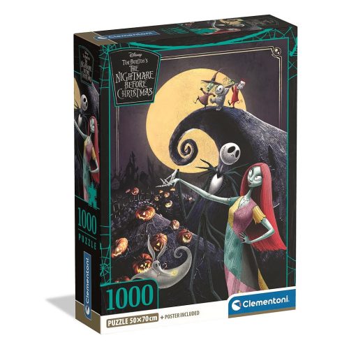 Coșmarul de dinainte de Crăciun Puzzle Compact de 1000 de piese Clementoni