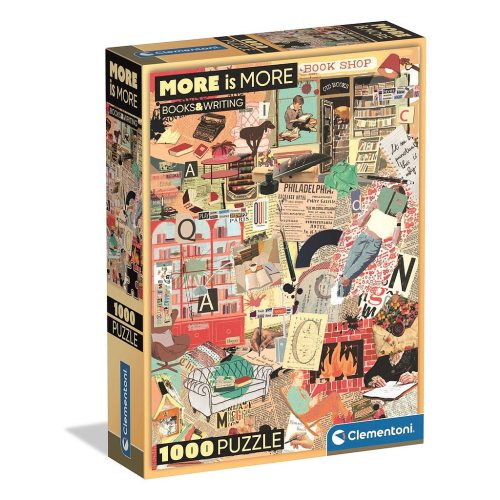 Colorat Writing Cărți puzzle compact 1000 de piese Clementoni
