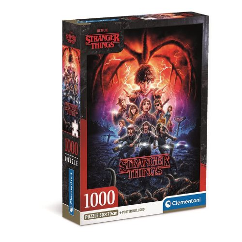 Stranger Things Puzzle Compact Clementoni cu 1000 de piese