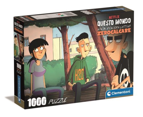 Anime Hoodie Talks Lumea împotriva 1000 buc Compact puzzle Clementoni
