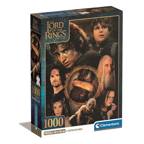 Stăpânul Inelelor The One Ring’s Burden Puzzle Compact de 1000 de piese Clementoni