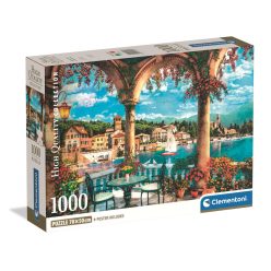  Orașe View of Lake Como Italia 1000 de piese Puzzle Compact Clementoni