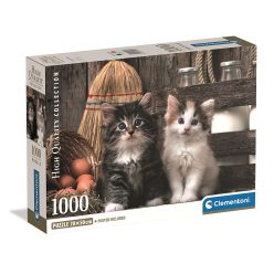 Animale Lovely Puzzle Clementoni cu pisici, 1000 de piese