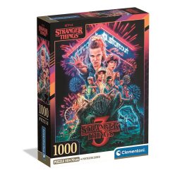   Stranger Things Starcourt Mall Puzzle Compact Clementoni cu 1000 de piese