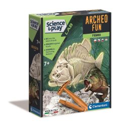   Animale Archeo Fun Set de arheologie cu piranha strălucitor Clementoni
