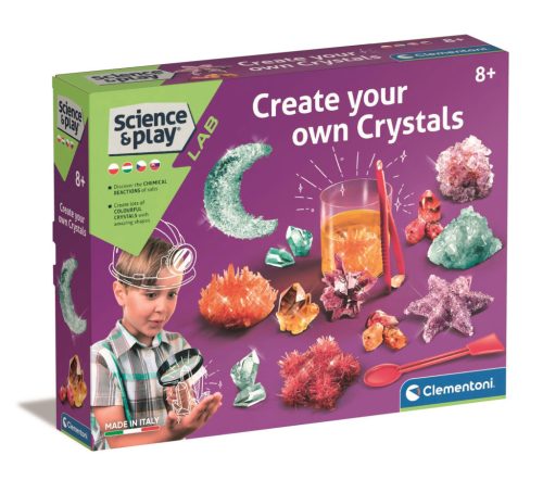 Colorat Gleam Set științific de fabricare a cristalelor Clementoni