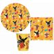 Bing Yellow set de petrecere cu 32 de piese și farfurii de 18 cm