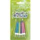 La mulți ani Set de lumânări Happy Birthday 12 buc