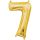 Numere Gold, Aur mini balon folie cifră 7 - 40 cm