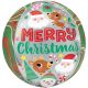Crăciun Balon Merry Christmas din folie 40 cm