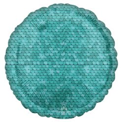 Colorat Balon din folie cu paiete albastre 43 cm