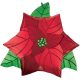 Crăciun Balon folie Poinsettia 66 cm