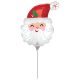 Crăciun Red Moș Crăciun mini balon din folie (WP)