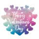 Iubire Balon din folie ombre Happy Valentine's Day 68 cm