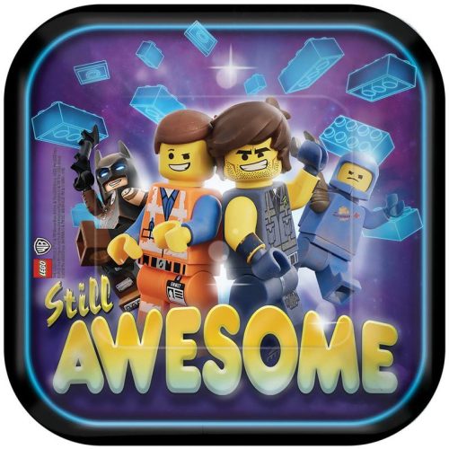 Lego Movie farfurie de hârtie aventură 8 buc 18 cm