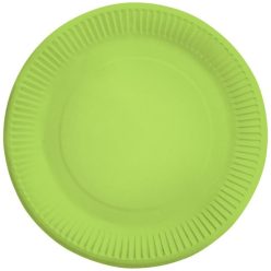 Colorat Kiwi Farfurie de hârtie verde 8 buc 23 cm